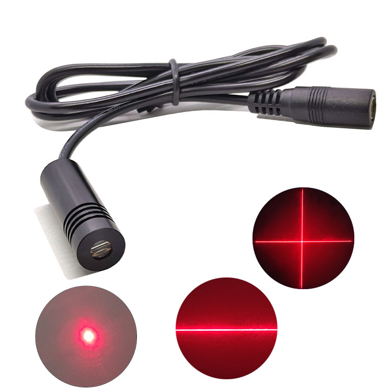 650nm 20mW~100mW Red Laser Module Dot/Line/Crosshair Focus Adjustable Φ12X40mm